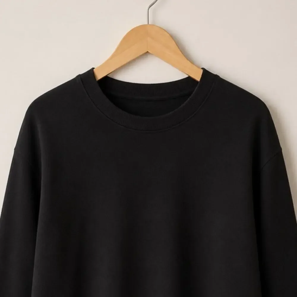Glyder Black Modal Side Zip High Low Sweatshirt Pullover XL